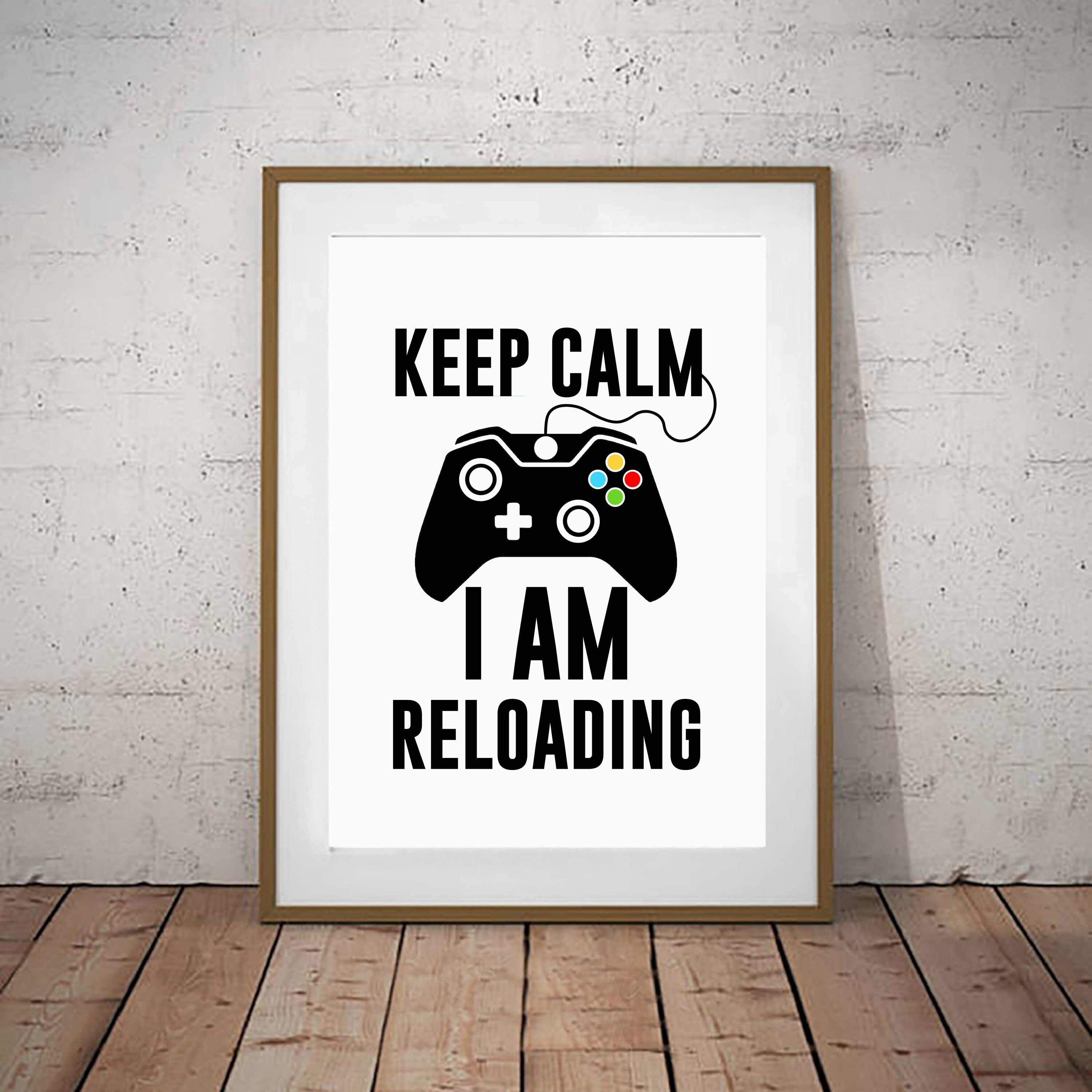 Set Of 4 Gaming Prints Posters Kids Children X Game Room Wall Art Decoration (4SA)