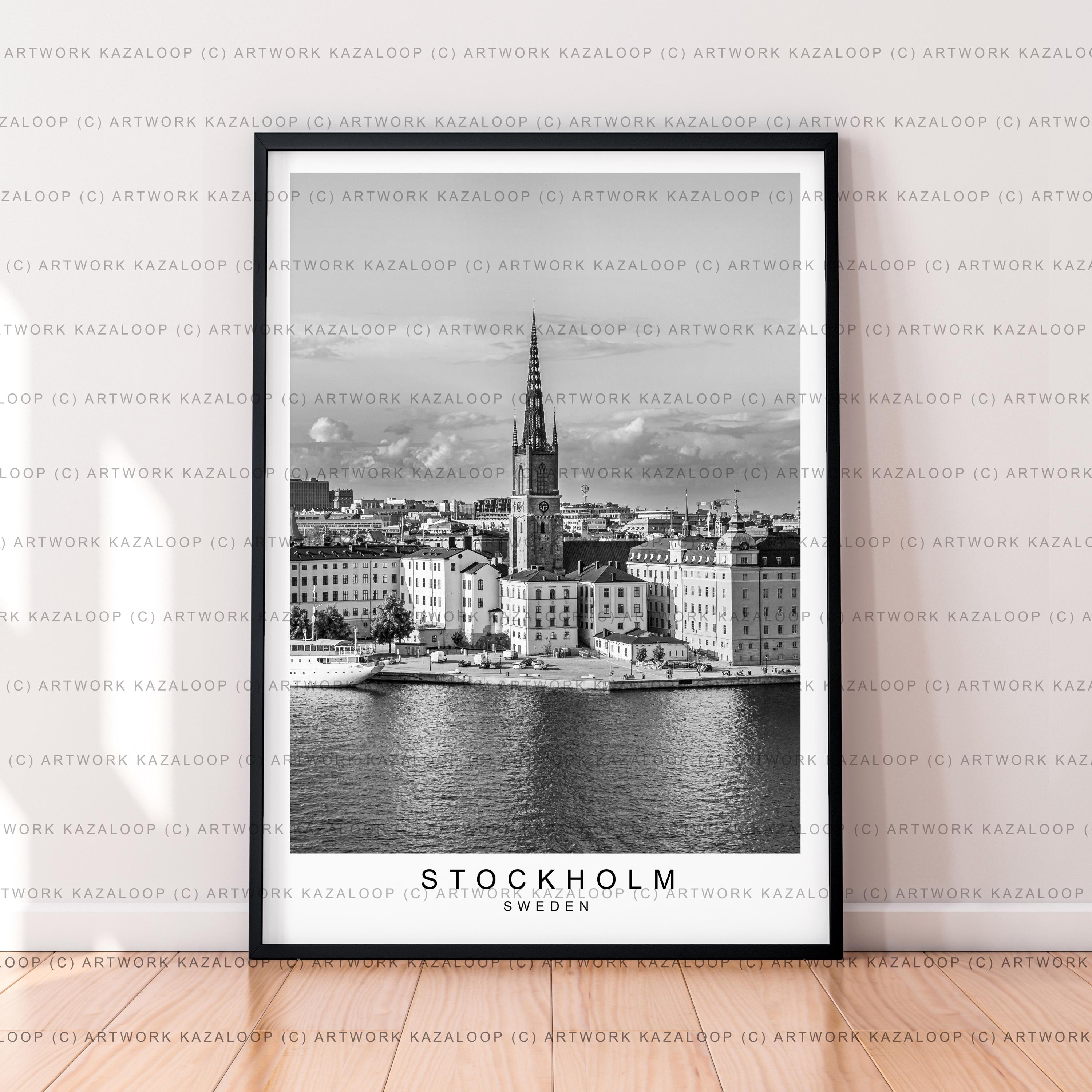 Stockholm Print Wall Decor Stockholm Poster Wall Art Gift Unframed Print