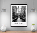 New York City Manhattan Bridge Print Poster Black and White Home Travel Poster Wall Decor