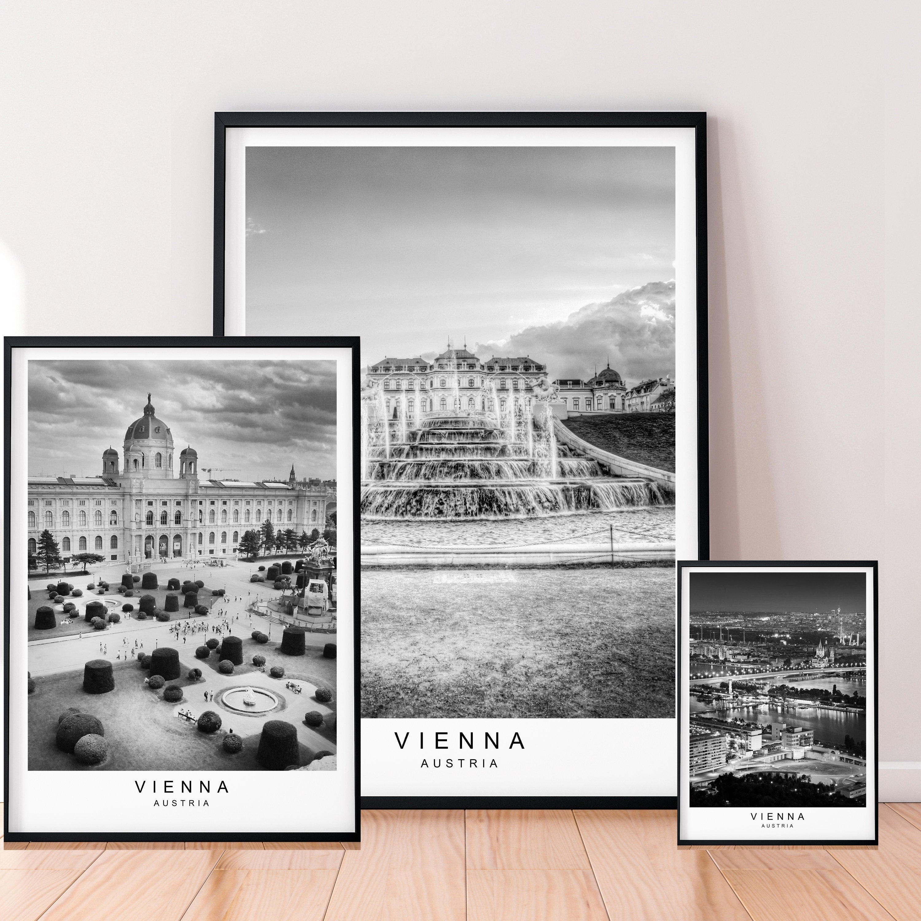 Vienna Print Picture City Poster Minimalist Home Travel Vienna Austria Poster Wall Decor