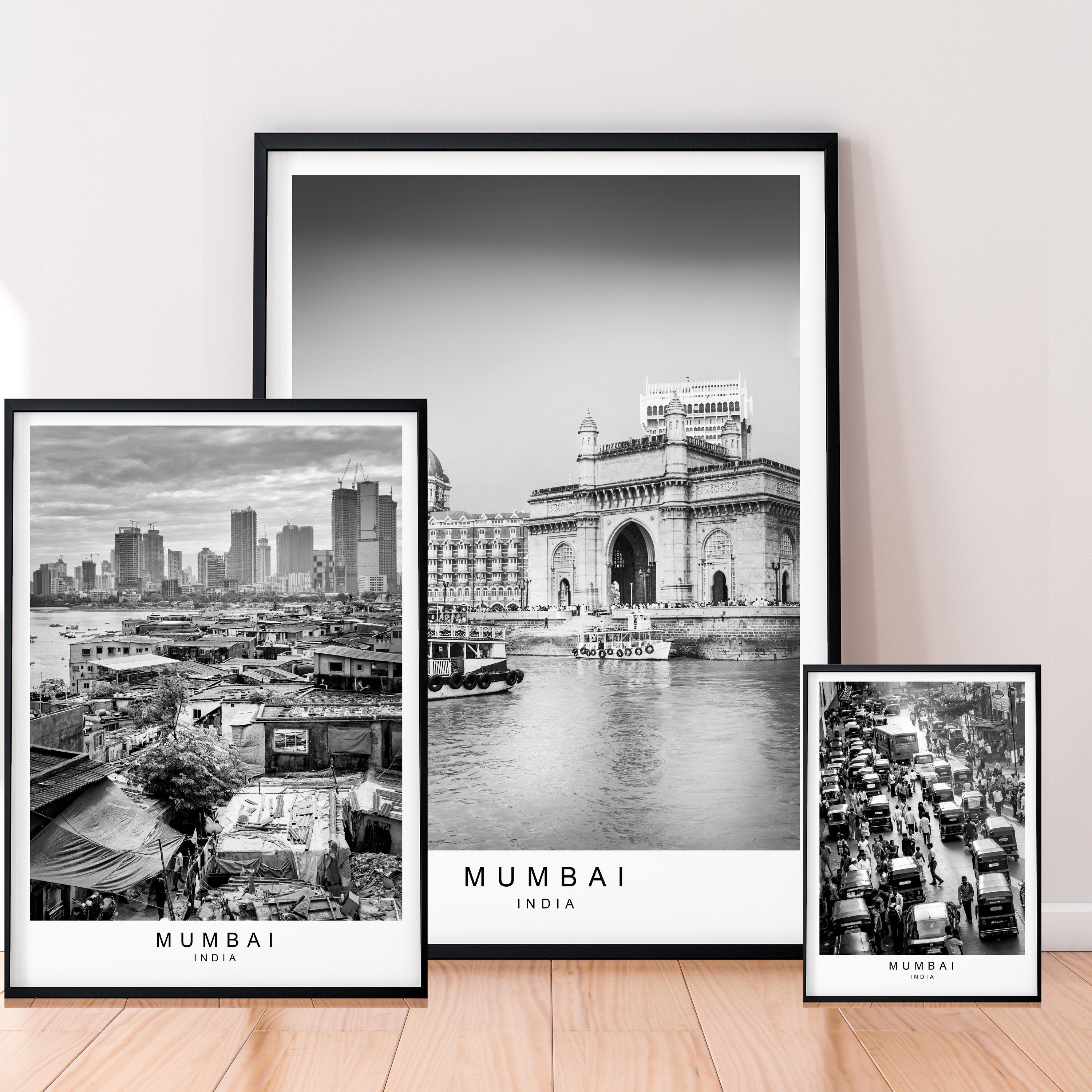 Mumbai City Print Picture Poster Print Minimalist Home Mumbai India Poster Wall Décor