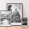 Saint Petersburg Print Poster City Print St Petersburg City River Monument Print Poster Minimalist Home Travel Poster Wall Decor