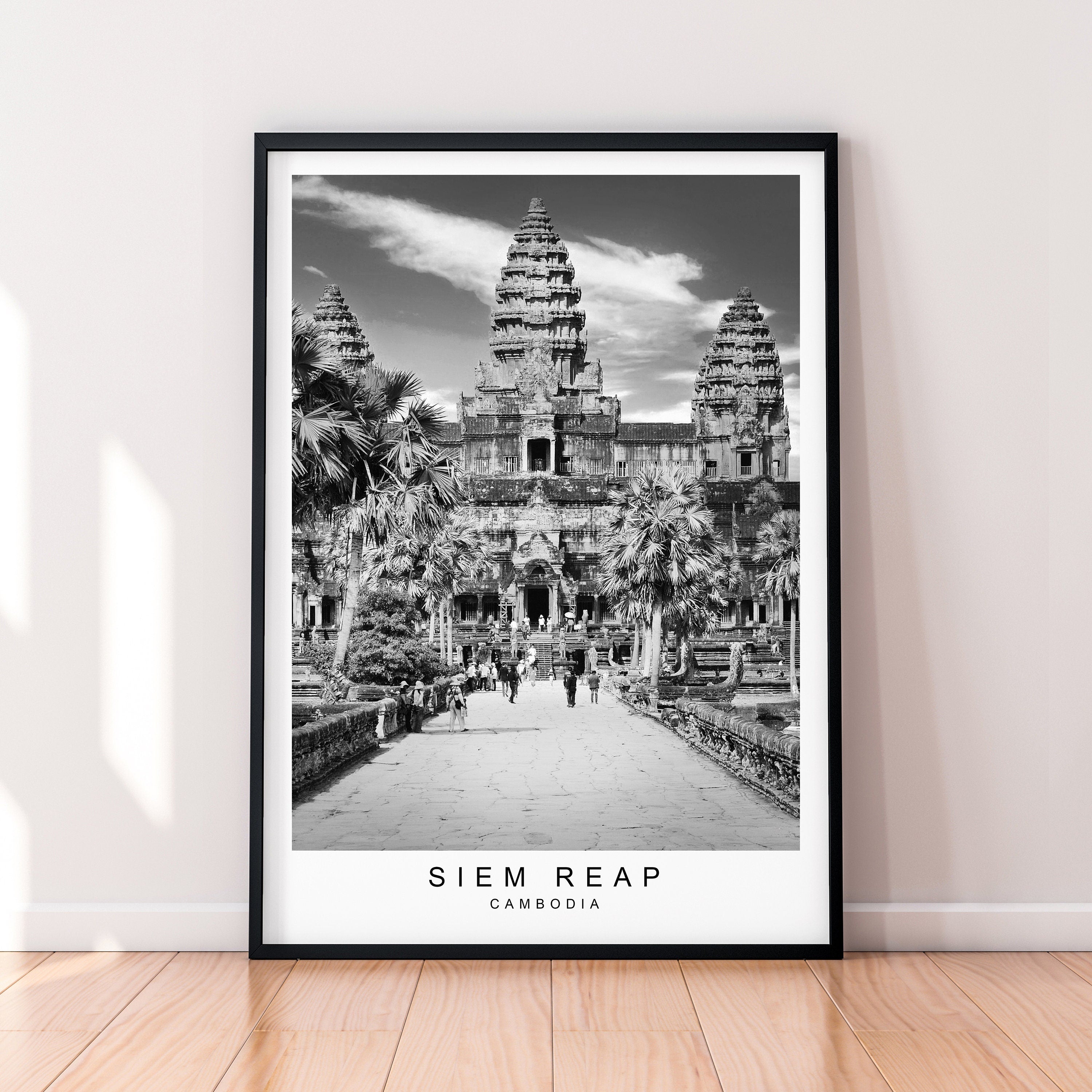 Siem Reap Print Poster Minimalist Home Decor Siem Reap Print Poster Wall Art Decor