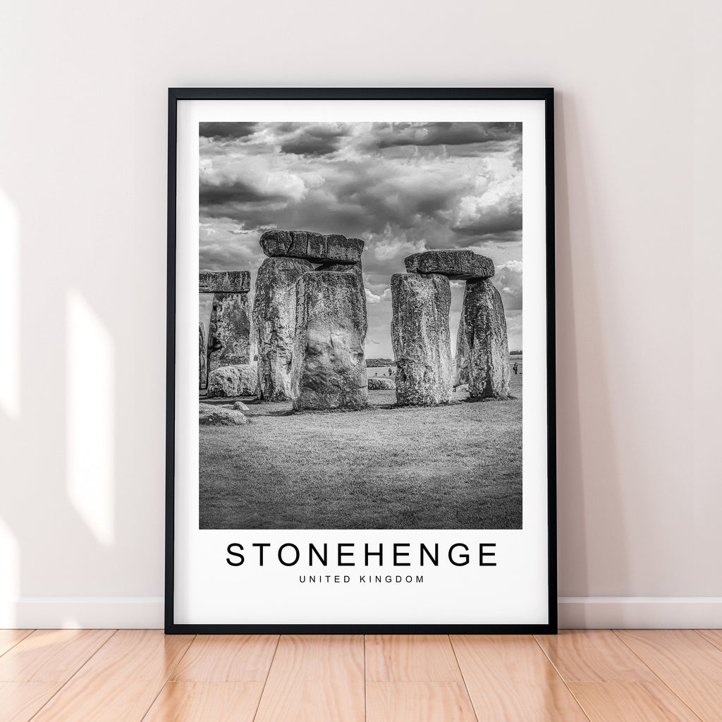 Stonehenge Print Poster England Salisbury UK Minimalist Home Travel Poster Wall Art Decor
