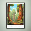 Sequoia National Park Illustration Print Sequoia National Park Poster Gift Unframed Print