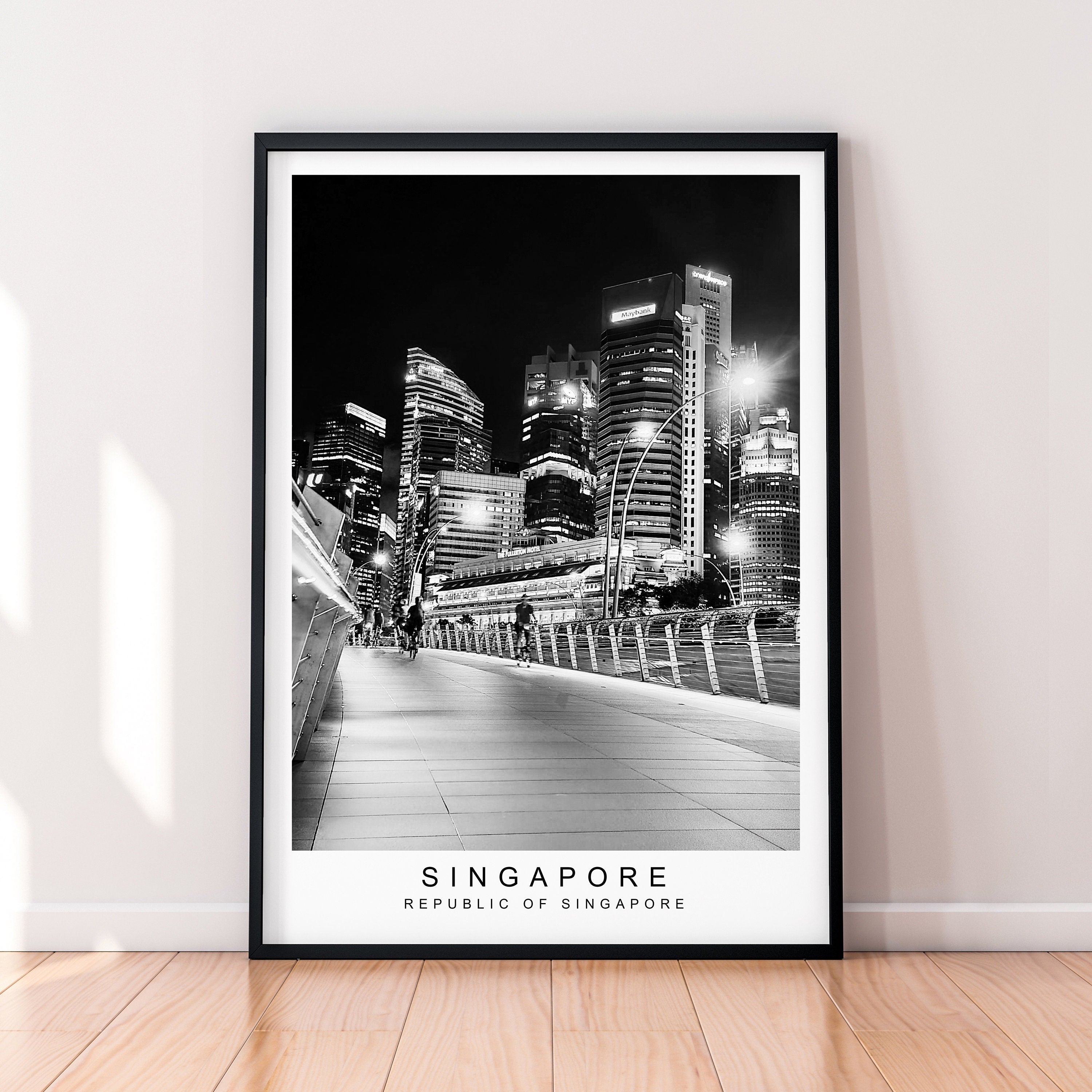 Singapore Print Travel Poster Picture Minimalist Home Singapore Travel Poster Wall Decor