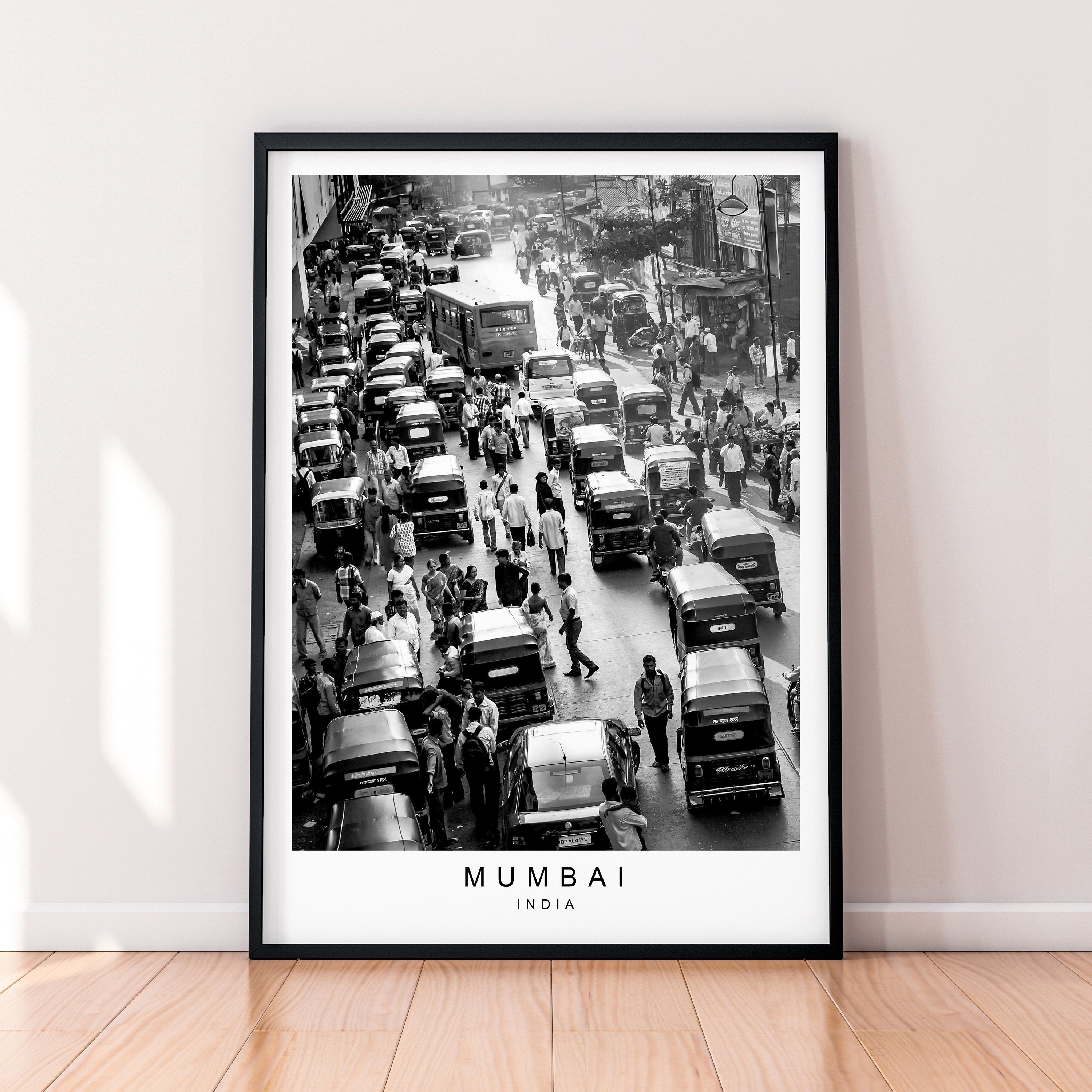 Mumbai City Print Picture Poster Print Minimalist Home Mumbai India Poster Wall Décor