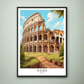 Rome Travel Print Rome Illustration Poster Gift Unframed Print