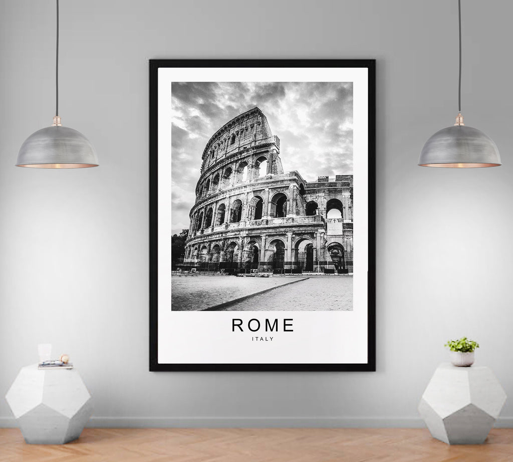 Rome Italy City Print Minimalist Home Travel Poster Wall Decor