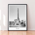 Riga Poster Print Minimalist Home Riga The Freedom Monument Print Travel Poster Wall Decor
