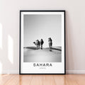 Sahara Desert Africa Print Minimalist Home Travel Poster Wall Decor