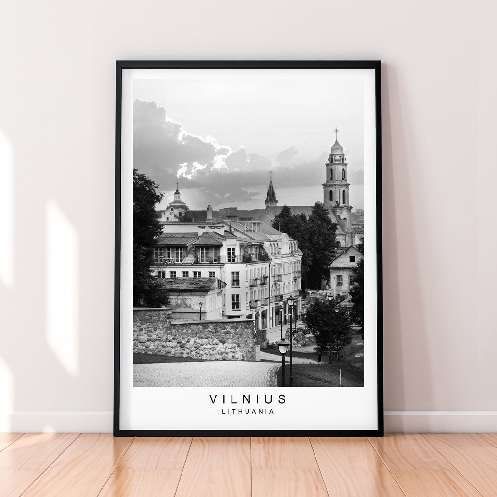 Vilnius Print Poster Town City Print Home Vilnius Lithuania Poster Wall Decor