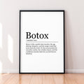Botox Fun Print Definition Poster Botox Wall Art Minimalist Gift Print