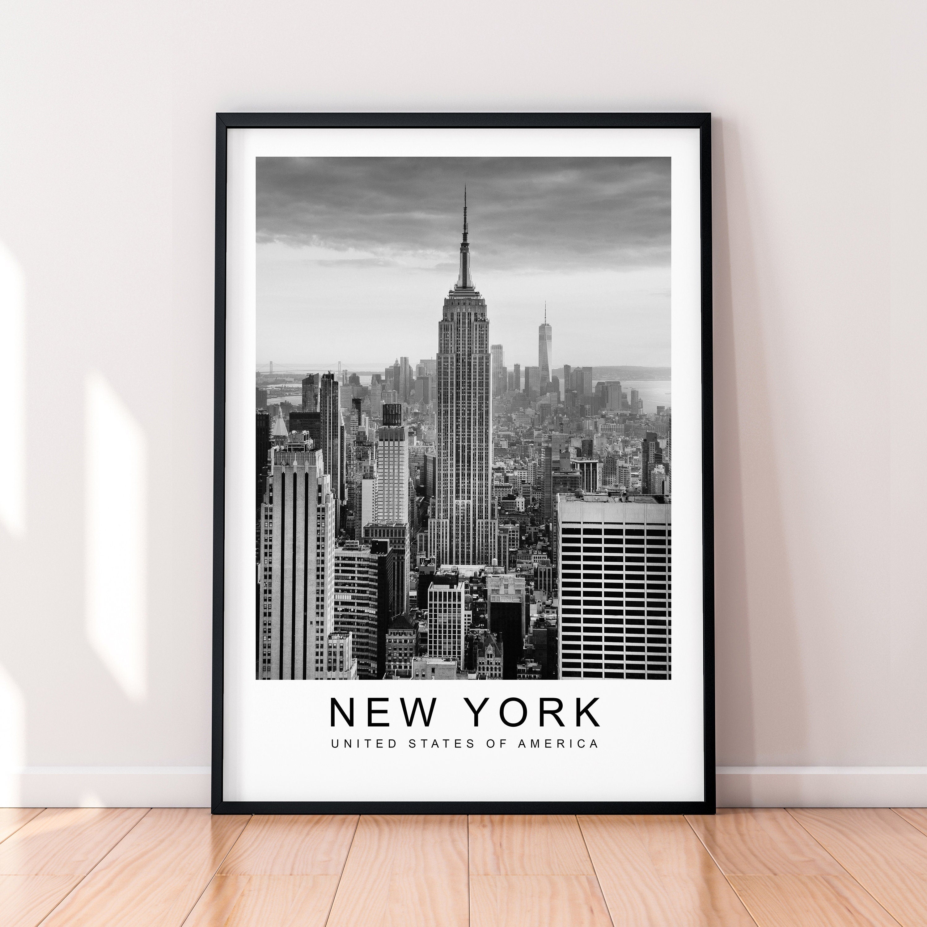 New York City Print Poster USA Print Minimalist Home Travel Poster Wall Decor