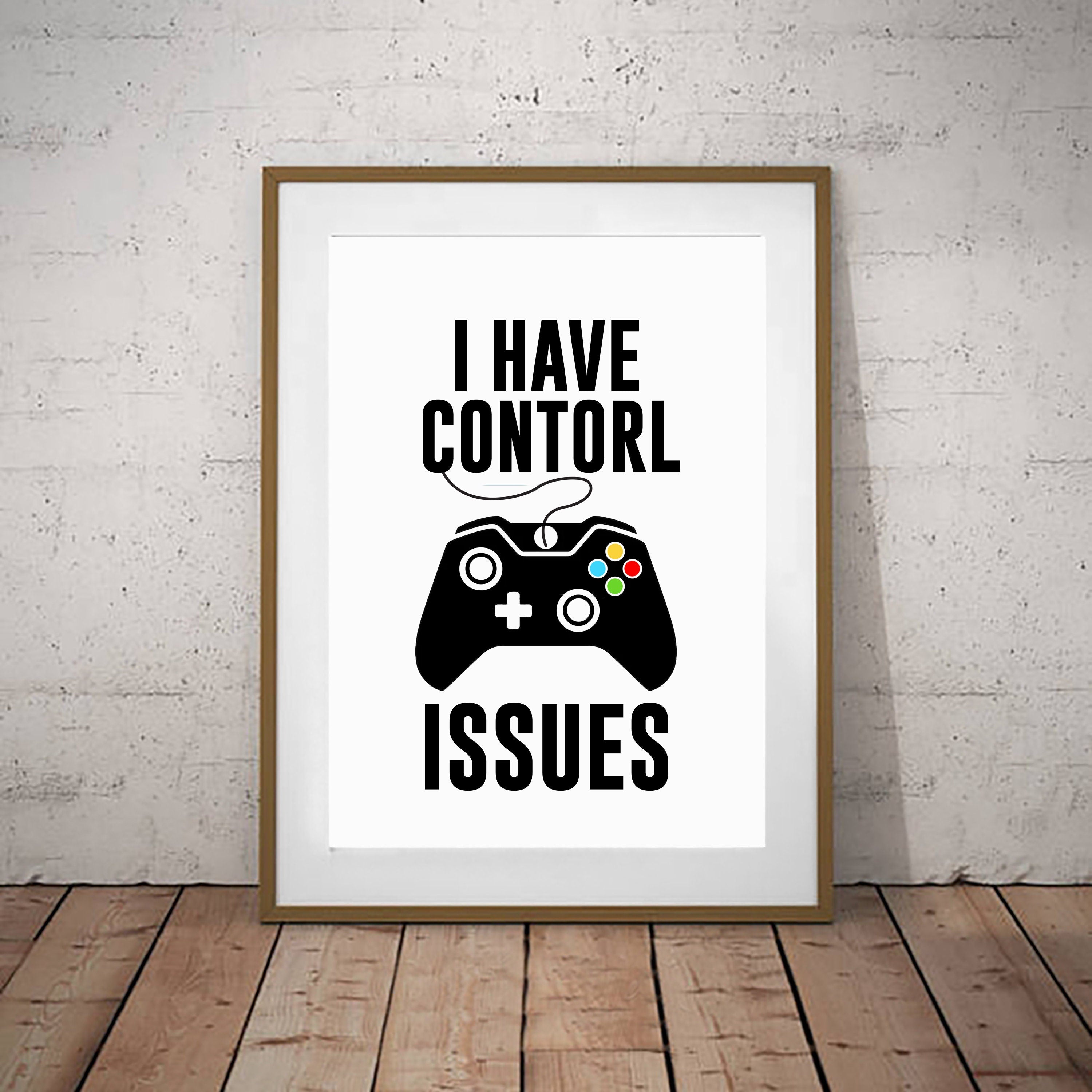 Set Of 4 Gaming Prints Posters Kids Children X Game Room Wall Art Decoration (4WS)