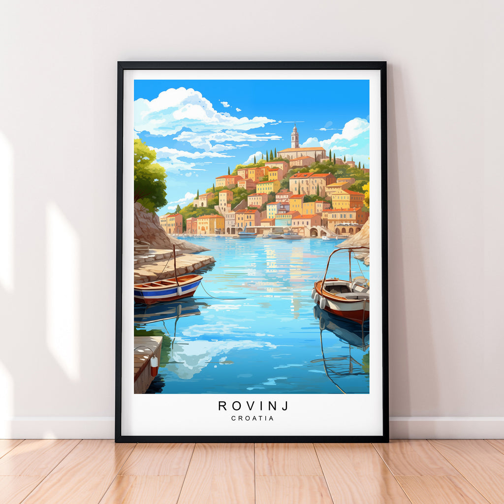 Rovinj Illustration Print Rovinj Istrian Poster Gift Unframed Print