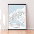 Almere City Map Netherlands Print Poster Minimalist Home Decor Almere Holland Map Poster Wall Art Decor
