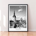 Tallinn Print Poster Town City Print Home Tallinn Estonia Poster Wall Decor