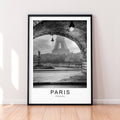 Paris Eiffel Tower France  Capital City Print Minimalist Home Travel  Artistic View Poster Wall Art Decor