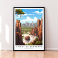Tsingy De Bemaraha Illustration Print Tsingy De Bemaraha Madagascar Travel Poster Gift Unframed Print