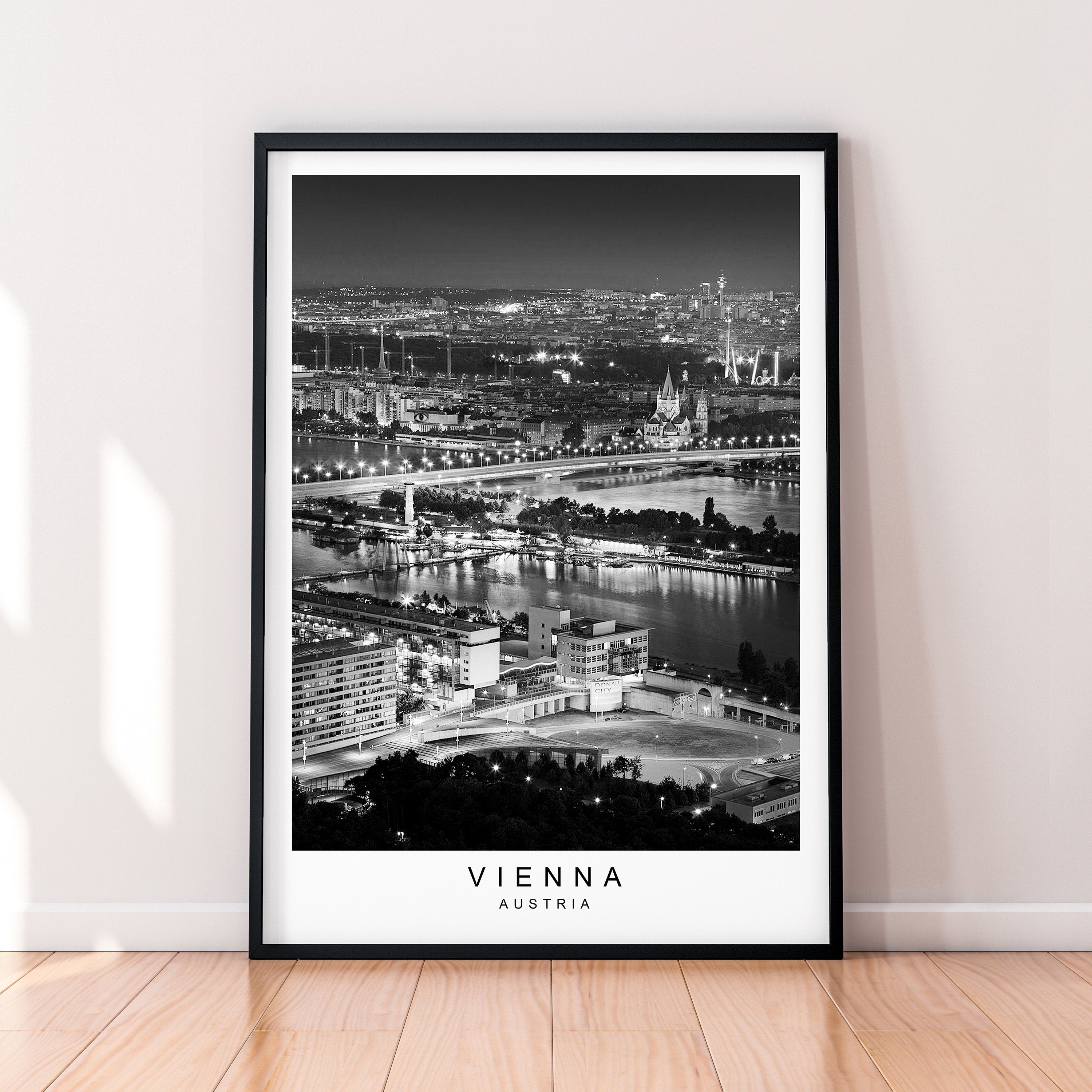 Vienna Print Picture City Poster Minimalist Home Travel Vienna Austria Poster Wall Decor