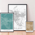 Addis Ababa Map Print Ethiopia Minimalist Addis Ababa City Area Map Poster Wall Decor