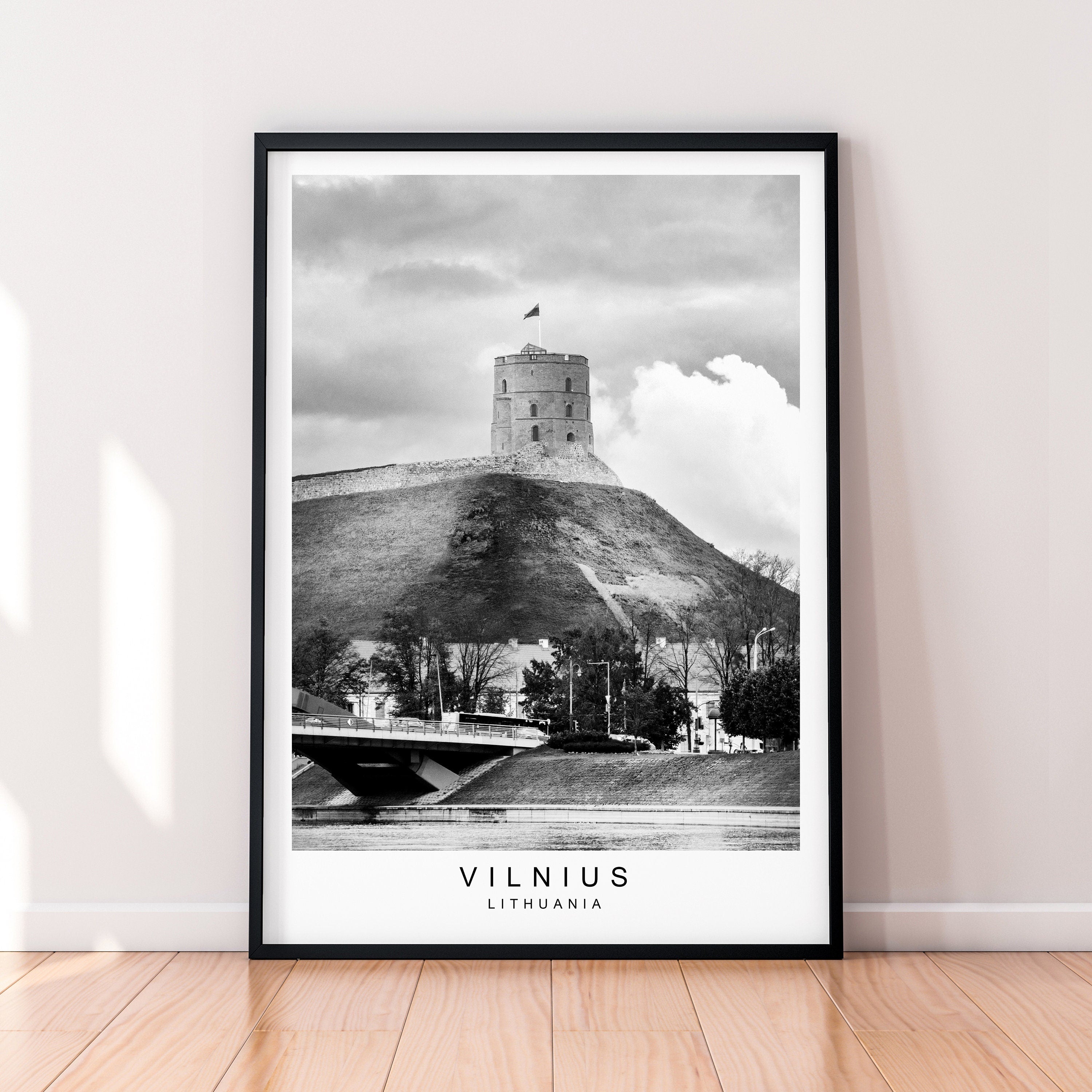 Vilnius Print Poster Town City Print Home Vilnius Lithuania Poster Wall Decor